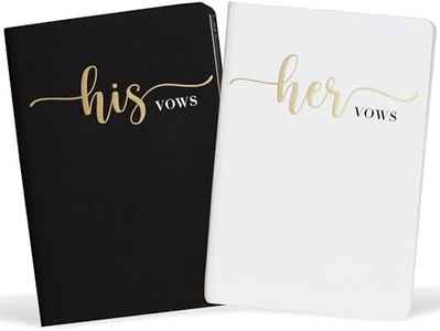 Prazoli Wedding Vow Books for Wedding Day Essentials, Cool Engagement Gifts for Couples, Wedding Registry Items, Supplies & Stuff, Mr and Mrs Gifts for Bride to Be, His and Hers Gifts Journal