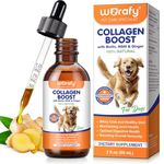 Dog Collagen Drops 60ml – for Skin & Coat – Easy Oral Dropper for Small Medium Large Dogs