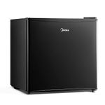 Midea WHS-65LB1 Compact Refrigerator, 1.6 Cubic Feet Single Door Fridge, Mini Fridge for Office/Bedroom/Dorm/Living Room/Garage with Adjustable Legs, Black