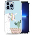 Hsdhacn Compatible with iPhone 11 Promax Aesthetic Trendy Design Phone case，Summer Cartoon Alpaca Pattern Soft TPU Bumper Protective iPhone 11 Promax case, Wireless Charging Supported