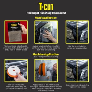 T Cut Headlight Polishing Compound 150g – Restores Clarity