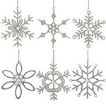 Handmade Snowflake Iron and Glass P