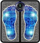 Kitchoo EMS Electric Foot Massager for Men and Women | Rechargeable Wireless Massager Machine | Rechargeable, Portable & Foldable Design | 8 Modes,19 Intensity Levels For Ultimate Pain Relief