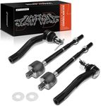 A-Premium 4Pcs Inner Outer Tie Rod End Kit Compatible with Toyota Echo 2000-2005 Replace# 4504659026, 4504759026