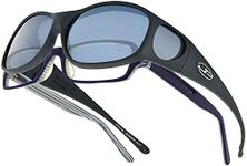 Jonathan Paul Fitovers Women's Element Polarized Over Fitover Sunglasses Oval, Matte Black, Medium