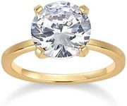 PAVOI 14K Yellow Gold Plated 3CT Si