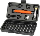 BESTNULE Punch Set, Punch Tools, Roll Pin Punch Set, Made of Solid Material Including Steel Punches and Hammer, Ideal for Maintenance (Without Bench Block)