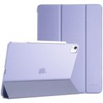 ProCase Smart Case for iPad Air 13 (M2) 2024/iPad Pro 12.9 2022/2021/2020/2018, Slim Stand Hard Back Shell Smart Cover for iPad Air 13”(M2)/iPad Pro 12.9” 6th Gen/5th Gen/4th Gen/3rd Gen -Purple