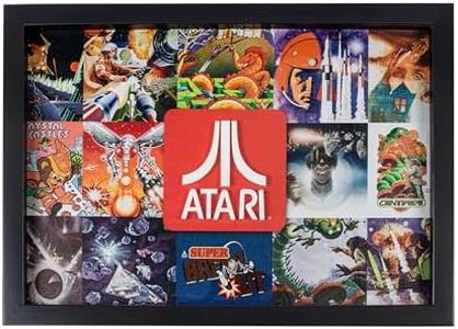 ThumbsUp - Décoration murale officielle Atari 3D - Collection authentique Atari Legends pour configuration de jeu, décoration de salle de jeux et autocollants muraux de jeu, cadre noir