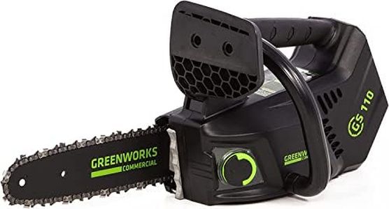 Greenworks GD40TCS Tronçonneuse à Batterie Top Poignée Moteur Sans Balais, Longueur Guide-Chaîne 10 Pouces (25 cm), Vitesse de Chaîne 12m/s, 2,4kg, Anti-rebond, SANS Batterie 40V Ni Chargeur