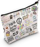 WCGXKO Speech Language Pathologist Gift SLP Therapy Quote Inspired Canvas Makeup Bag (SLP)