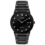 Citizen Eco-Drive Axiom Quartz Men's Watch, Stainless Steel, Black (Model: AU1065-58G)