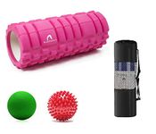 Bodylastics 33cms Foam Roller for Deep Tissue Massage, Relief from Sore Muscles Pain, Pre & Post Exercise Fitness Workout Sessions