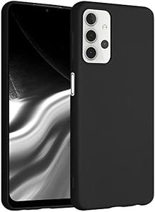 kwmobile Case Compatible with Samsung Galaxy A32 5G Case - Soft Slim Protective TPU Silicone Cover - Black Matte