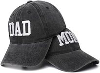 Dad and Mom Hats Set of 2 Pcs 3D Em