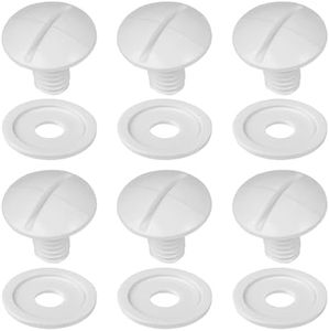 BlueStars 180/280 Pool Cleaner Wheel Screws C-55 C55 and Extra Washers C64 Replacement Parts - Compatible with 180/280 Polaris Pool Cleaner - Pack of 6
