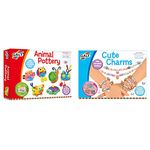 Galt Toys, Animal Pottery, Kids' Craft Kits, Ages 6 Years Plus & Toys, Cute Charms, Kids' Craft Kits, Ages 7 Years Plus