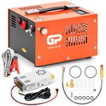 TUXING PCP Air Compressor, Portable 4500Ps PCP Compressor, 8MM Quick-Connector Compatible for PCP Air Gun with Water/Oil Separator, Built-in Power Adapter(220V AC or 12V Car Battery)