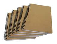 A5 Recycled Sketch pad, 40 Sheets (80 Sides) of 170gsm Recycled Cartridge Paper, Pack of 5