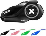LEXIN G2P Motorcycle Helmet Bluetooth Headset, 1000M 2-Way Group Intercom Communication Systems, FM Radio/ 6 Shells/Noise Cancellation/Universal Pairing, Fit for Snowmobile/ATV/Dirt Bike