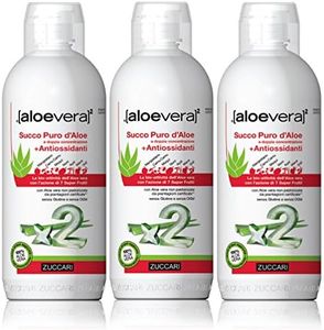 ZUCCARI SUCCO Puro D'Aloe con Antiossidanti - 3 Pezzi da 1 L