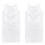 Pack of 6 Kids Girls Underwear Vest, 100% Cotton Back to School Vest, Super Soft Kids Undershirts Comfortable Sleeveless Kids Tank Tops 2-13 Years Old (White, 9-11)