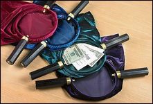 Faithful Gifts 4 Pack of Blue Church Offering Bags for Sunday Collection