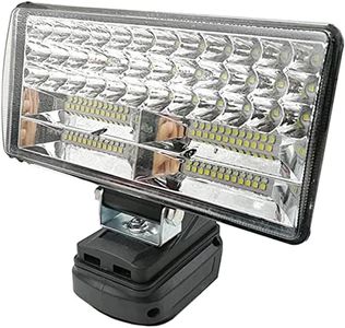 LED Work Light for Makita 14.4/18V Lithium Batteries Super Bright Adjustable Jobsite Light with USB Port Portable Handheld Flashlight for Camping Hiking Emergency (8 inch 84 LED)