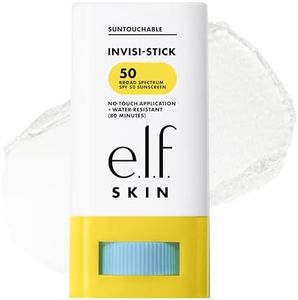 e.l.f. SKIN Suntouchable Invisi-Stick SPF 50, Clear Sunscreen For A Natural Finish, Made With Moisturizing Sunflower Seed Oil, Vegan & Cruelty-Free