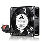 GDSTIME AC 220V 120mm Fan 120mm x 120mm x 38mm 240V AC Axial Cooling Fan 12038 Duall Ball Bearing Fan for DIY Ventilation Exhaust Big Airflow