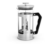 Bialetti French Press Coffee Maker, 3 Cup, Preziosa Stainless Steel