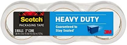 Scotch Heavy Duty Shipping Packaging Tape, 1.88 Inches x 54.6 Yards, 3 Rolls (3850-3)