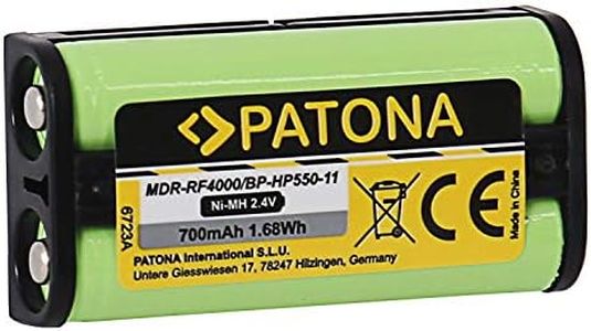 PATONA 6723 Batteria di ricambio per Sony BP-HP550-11 (700mAh) compatibile con MDR-RF4000 MDR-IF245RK - Medion MDR-PF970RK ecc.