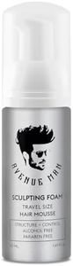 Avenue Man Sculpting Foam for Men - Travel Size (1.69 oz) - Firm Hold Volumizing Hair Mousse with Herbal Extracts Styling Products - Alcohol Free