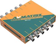 AVmatrix SD1191 1x9 SDI Reclocking Distribution Amplifier, 3G/HD/SD-SDI Multi-Rate Signal Processing, Automatic Cable Equalization and Signal Retiming, 9 Buffered and Re-clocked Outputs