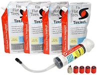 TireJect Off-Road 5-in-1 Flat Tire Protection Kit with Sealant Injector (80oz X-Large ATV/SxS Kit)