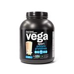 Vega Sport Protein Vegan Protein Powder, Vanilla (45 Servings) BCAAs, Amino Acid, Keto Friendly, Tart Cherry, Gluten Free, Non GMO Pea Protein for Women and Men (Pack of 1) (Packaging May Vary)