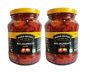 Hugo Reitzel Sliced Red Jalapeno, 340g | Pack of 2