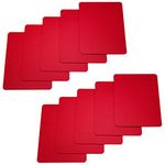 Brybelly Set of 10 Red Plastic Poker Size Cut Cards