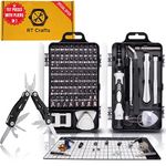 RT Crafts Precision Screwdriver Set 117 and Multitool Pliers in 1 Computer Repair PC Building Tool Box, Small Electronics Repair kit. Fix Laptop Pentalobe Bits for MacBook and iPhone Repair Tool Kit.