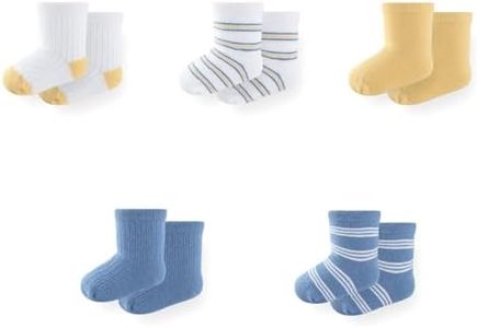 JELYLOVE Unisex Baby Boy Girl Socks 5 Pack Ankle Crew Socks Breathable Socks Newborn Accessories Set
