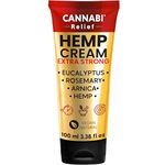 𝗛𝗘𝗠𝗣 𝗖𝗥𝗘𝗔𝗠 𝗘𝗫𝗧𝗥𝗔 𝗦𝗧𝗥𝗢𝗡𝗚 High Strength Fast Absorption Formula, Hemp Oil Menthol Rosemary Calendula, Gel for Joint Muscle Neck Shoulders Elbows Back Hands (100, Grams)