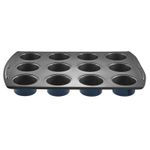 Lakeland 12 Hole Non-Stick Loose Based Mini Sandwich Tin – Handy Fill Lines for Evenly Sized Bakes