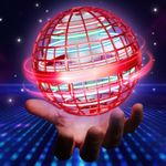 UROINT 2026 Flying Orb Ball for Kids, Magical Hover Cosmic Space Boomerang Rotating Floating Mini Hand Drone Stocking Stuffer Xmas Toys for Girls Boys Teen Age 6 7 8 9+ Red