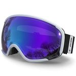 ACURE Ski Goggles for Men Women, Snow Snowboard Goggles Adult Youth, OTG - Over The Glasses with Anti Fog UV400 Protection