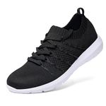 EvinTer Women's Running Shoes Lightweight Comfortable Mesh Sports Shoes Casual Walking Athletic Sneakers Black