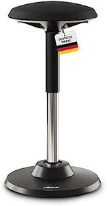 DESQUP® Motion Taburete Ergonómico | Taburete con Reposapiés Regulable en Altura | Previene el Dolor de Espalda y Cuello | Silla Sit-Stand para Oficina, Laboratorios et Casa | Garantía 5 Años