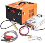 PCP Air Compressor, 300bar 4500psi Portable High Pressure Pump Compressor Transformer Airgun Pneumatic Rifle Inflator, Built-in Water-Oil Separator Filter, Powered by Car 12V DC or Home 110V-240V AC