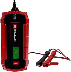 Einhell Batterie-Ladegerät CE-BC 10 M (intelligentes Batterieladegerät mit Mikroprozessorsteuerung für verschiedenste Batterietypen, u.a. Kfz/Krad, max. 10 Ampere Ladestrom)