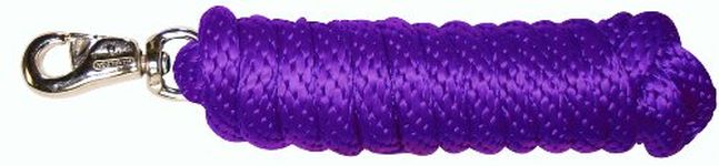 Hamilton PL58C PU Extra Heavy Poly Rope Lead with Bull Snap, Purple, 5/8-Inch Thick x 10-Feet Long